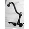 Kingston Brass KS1020PKL Wall Mount Roman Tub Faucet, Matte Black KS1020PKL - alternate 2